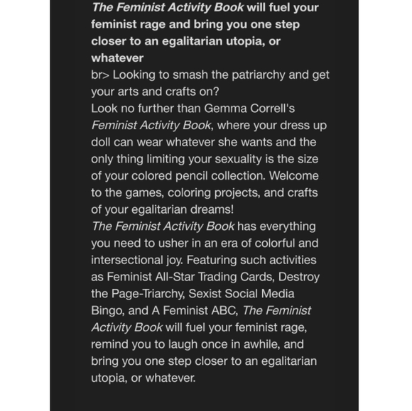 The Feminist Activity Book by Gemma Correll - Picture 4 of 4